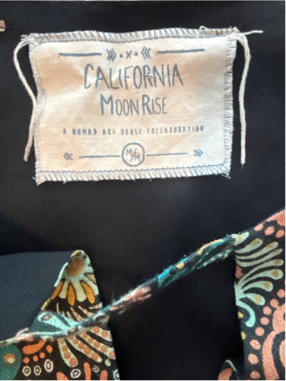 California MoonRise Boho-Style Tunic Mini Dress Size M Festival Hipster Travel - Picture 7 of 12